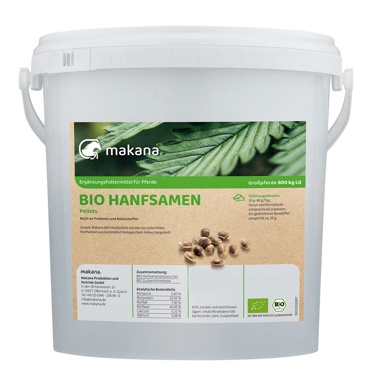 Makana BIO pellet z nasion KONOPI 5 kg